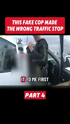 This fake cop made the wrong traffic stop P4 #cops #bodycam #policeofficer #police #fyp
