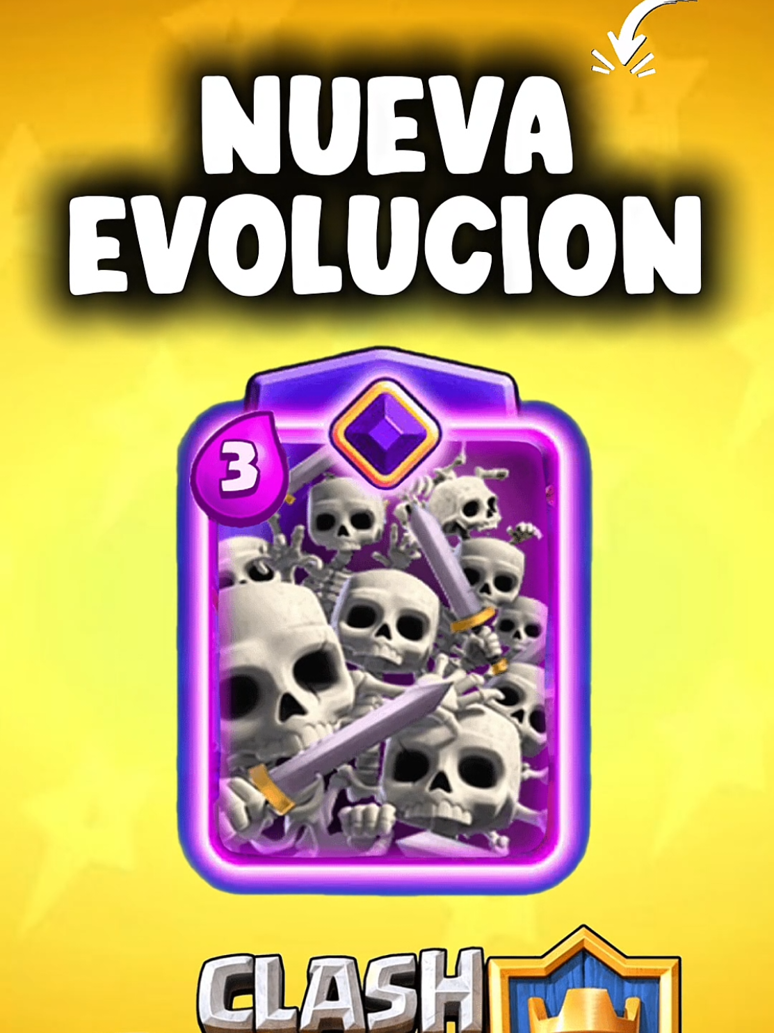 Evolución Filtrada Ejército De Esqueletos En Clash Royale!✨ #clashroyale #evolucion #supercell #esqueletos #nuevo 