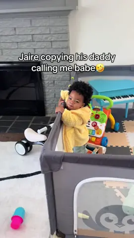 I swear he copy’s everything his daddy does😂 