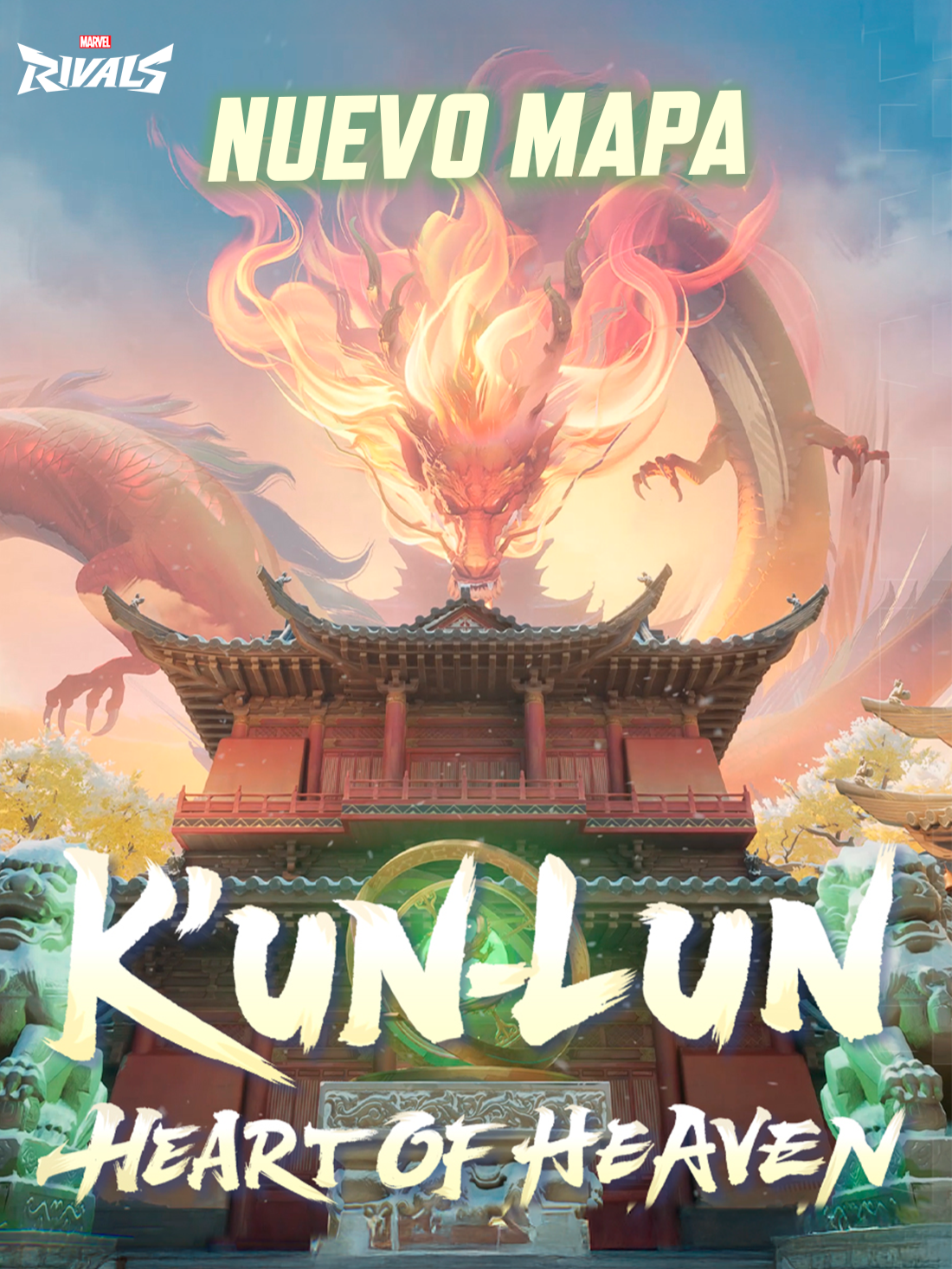 Nuevo mapa para esta season 4, KUN-LUN HEART OF HEAVEN con un mural increible! #MarvelRivals #HeartoftheDragon #tiktokgaming #marvelstudios #Newskin #kunlun #heartofthedragon #MarvelGames