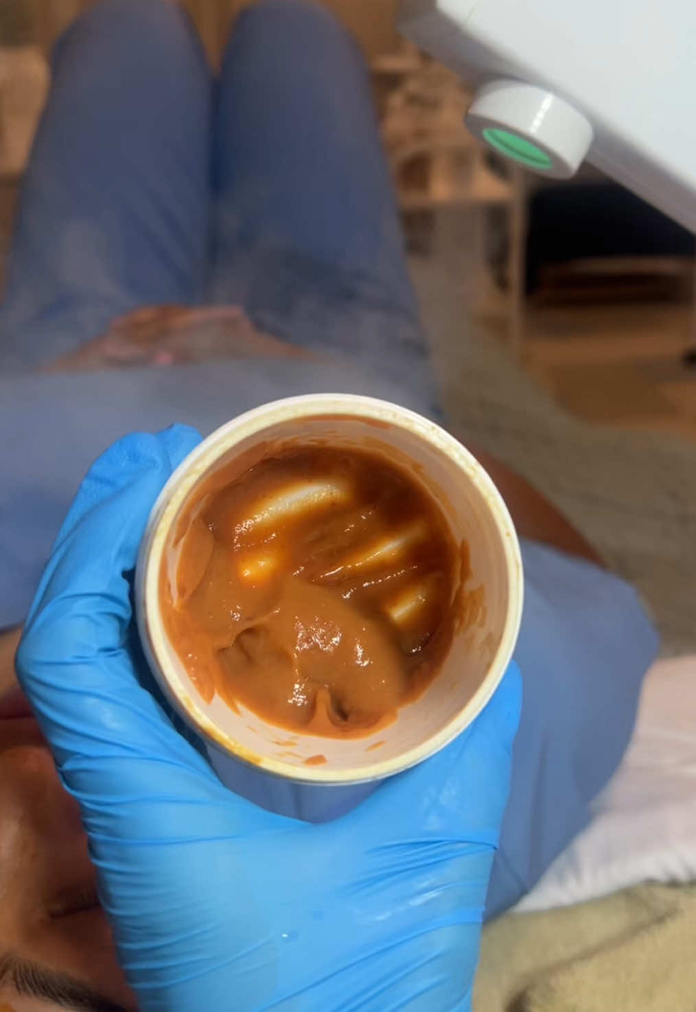 @dewbar_aesthetics at work with the pumpkin peel🎃🧴🫧✨