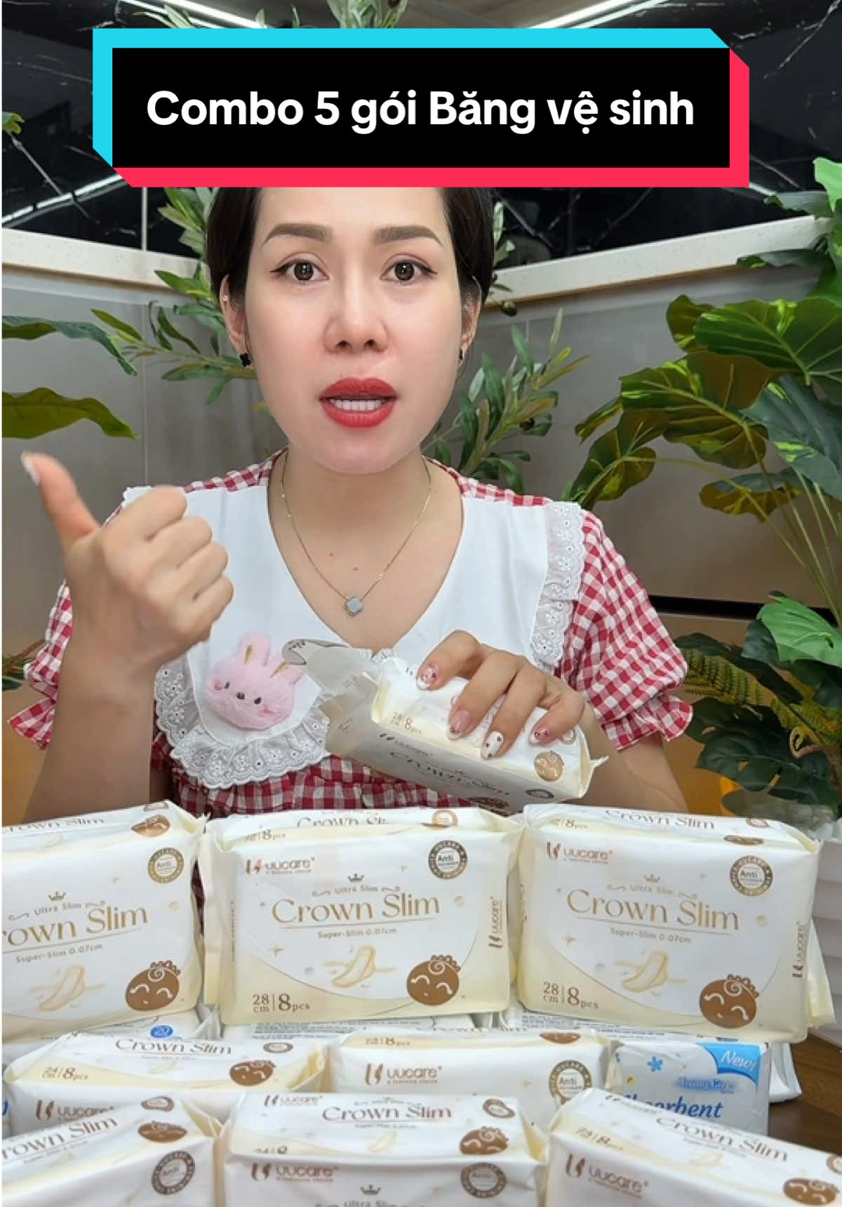 Combo 5 gói Băng vệ sinh UUcare 0.07cm siêu mỏng – Ngày & đêm 24cm/28cm, thấm nhanh, mặc như không #bangvesinh #cindythuytichcu