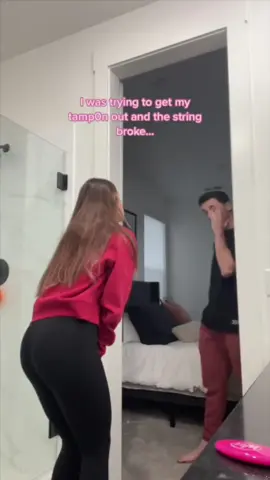 Tampon stuck prank👀🤣#tampon #coupleprank #prank #funnycouple #comedy #comedyvideo #couplecomedy #relationshipgoals #couplechallenge