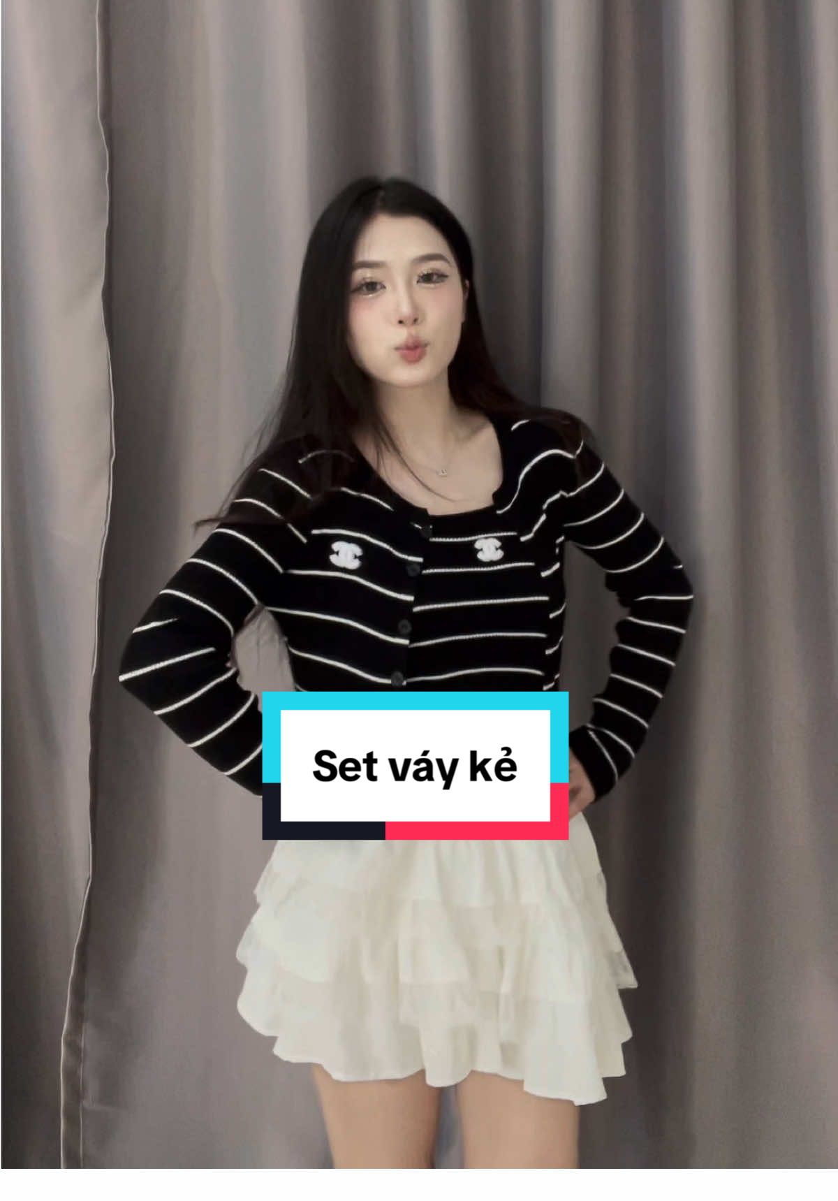 Set váy kẻ #xuhuong #viral #foryou #setvaynu #xh 
