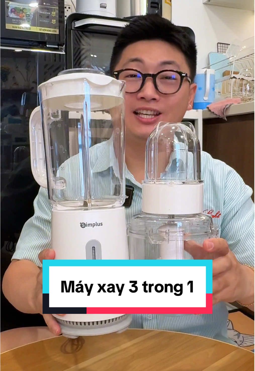 Máy xay sinh tố Simplus 3 cối xay riêng biệt dùng xay sinh tố, xay thịt xay hành tiêu tỏi ớt quá tiện lợi mà giá hạt dẻ nha #mayxaysinhto #mayxaysinhtosimplus #mayxaydanang #xuhuong 
