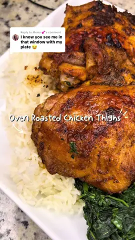 Replying to @Mems 💕  Best Baked Chicken Recipe #bakedchicken #chickensoftiktok #chickenrecipe #chickenthighs #lowcalorie #highprotein #foryoupageeee 
