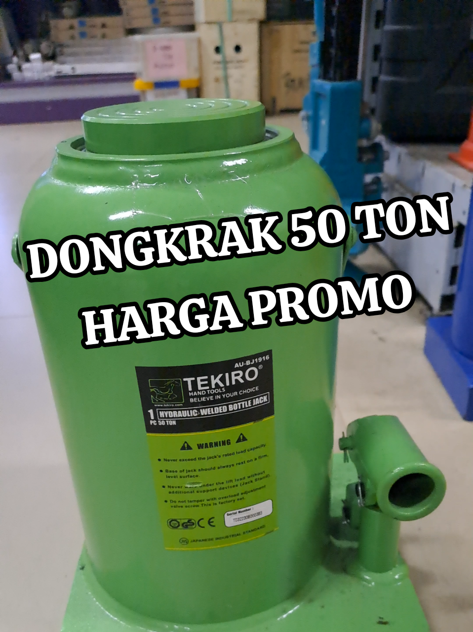TEKIRO DONGKRAK BOTOL 50 TON ORIGINAL KUAT DAN TIDAK MUDAH BOCOR HARGANYA LAGI PROMO CHECKOUT DI KERANJANG KUNING #modalkontendoang #WIBGAJIAN #DijaminCuan #TEKIROTOOLS #DONGKRAK 