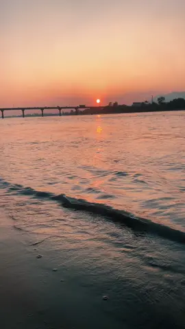 Peaceful evening❤️#narayani #river #nature #peace #sunset 
