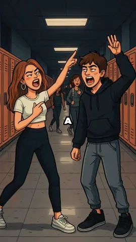 The Drama Couple at every school 🎭😂 #HighSchoolLife #DramaCouple #SchoolStereotypes