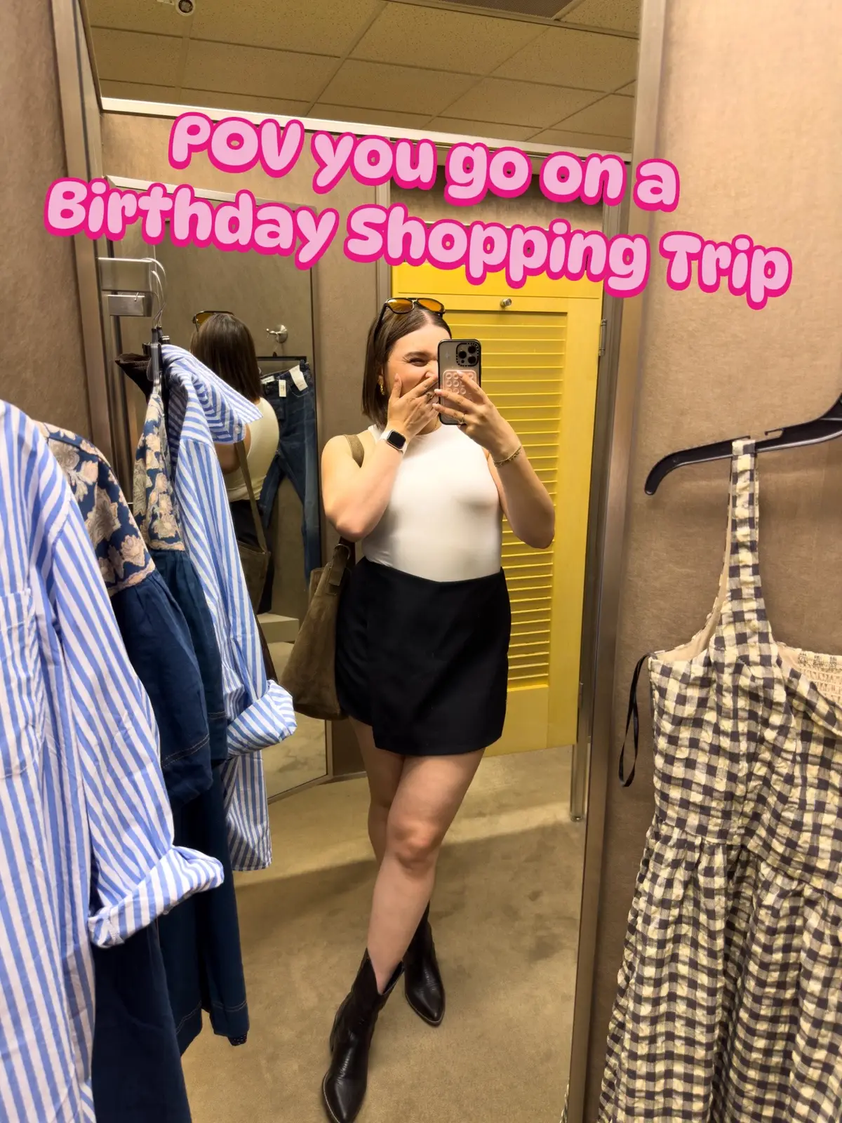 Shop the look on LTK! My boyfriend absolutely spoiled me on my birthday and got me a new outfit for my birthday dinner 🥺 You know I had to go to my favorite @Nordstrom and get some elevated basics like this jacket and skort! Also if you haven’t tried Nordstrom shoes, this is your sign.  One thing I didn’t find at nordys was a top so I popped by @anthro and found the cutest blouse. It actually has a scarf but I like it without! Once the outfit came together I shopped for my man and found him a cutie fit.  Then it was time for dinner at Loren’s in Spokane. It was a 10/10 and genuinely one of the best dinners I’ve ever had! You can’t beat a good meal imo 😋 #birthdayoutfit #birthdaydinner #ShoppingSpree #birthdayfit 