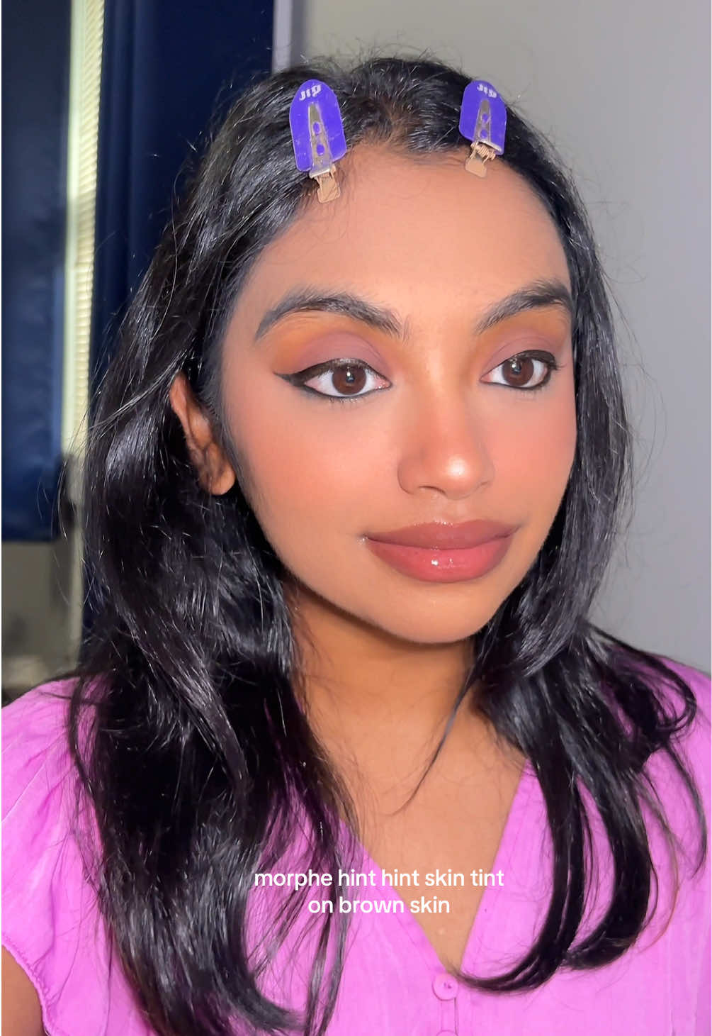 ✨ a skin tint that looks seamless on brown skin ✨  The Morphe Hint Hint Skin Tint gives that lightweight, breathable coverage without hiding your glow. It melts into the skin, evens everything out, and leaves you looking fresh all day. If you’ve been searching for the perfect everyday tint that actually works for deeper tones, this one deserves a spot in your routine. 💕 @Morphe Cosmetics @Morphe 2  #morpheskintint #hinthintskintint #makeupforbrowngirls #makeupforbrownskin #browngirlfriendly 