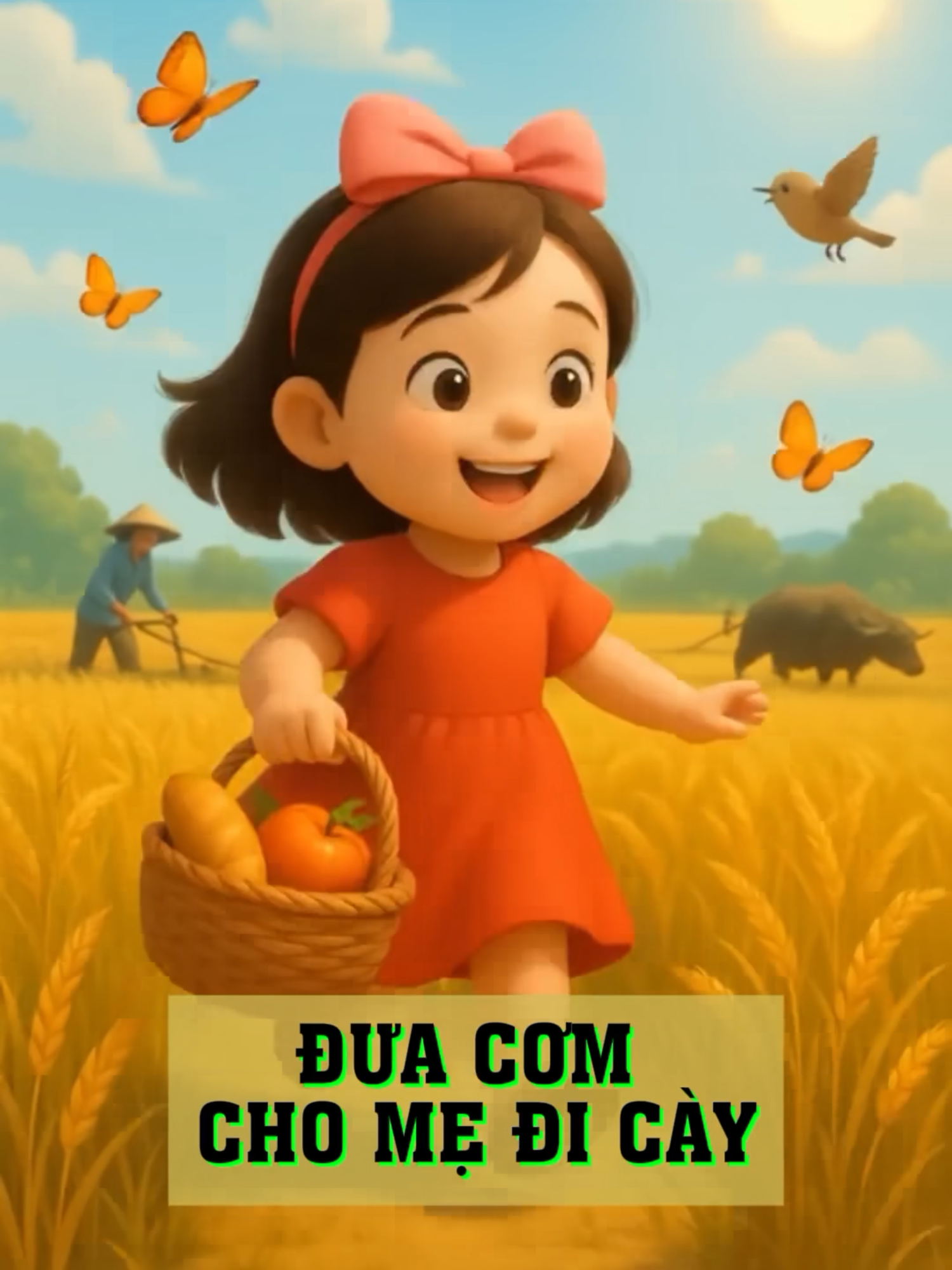 #viralvideo Bài hát Đưa cơm cho mẹ đi cày  bài hát vui nhộn, ấm áp dành cho bé. Đường hành quân diệt mỹ, bố hỏi cuối thư vui.. #nhacthieunhi #duacomchomedicay #thinhhanh #thongdiepcuocsong