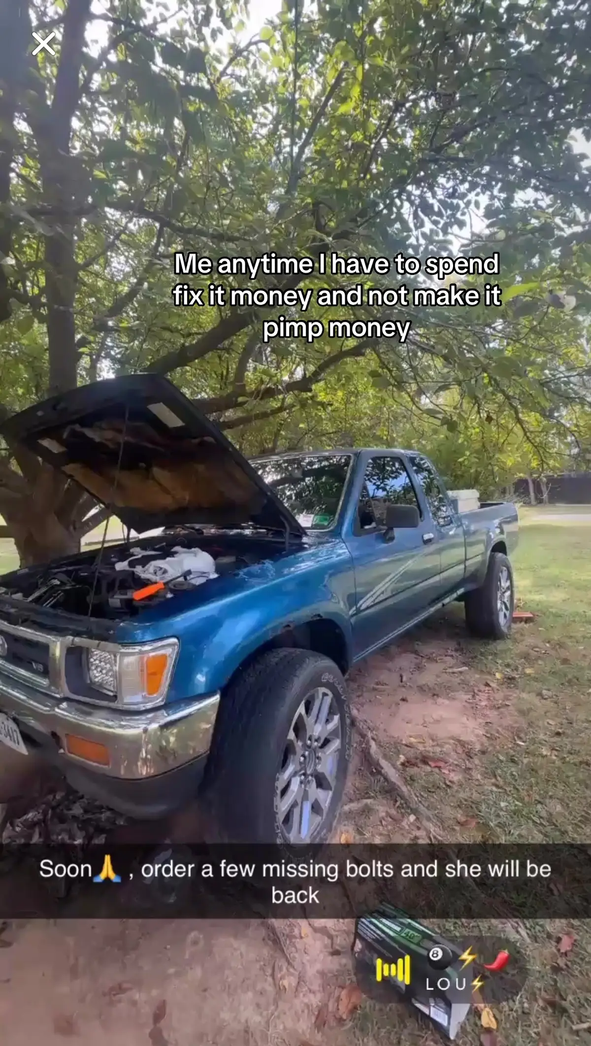 If only it was better maintained before I got it#fyp #v6brdy 