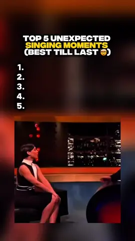 Top 5 Unexpected Singing Moments | #top5 #singing #ranking #fyp #music 