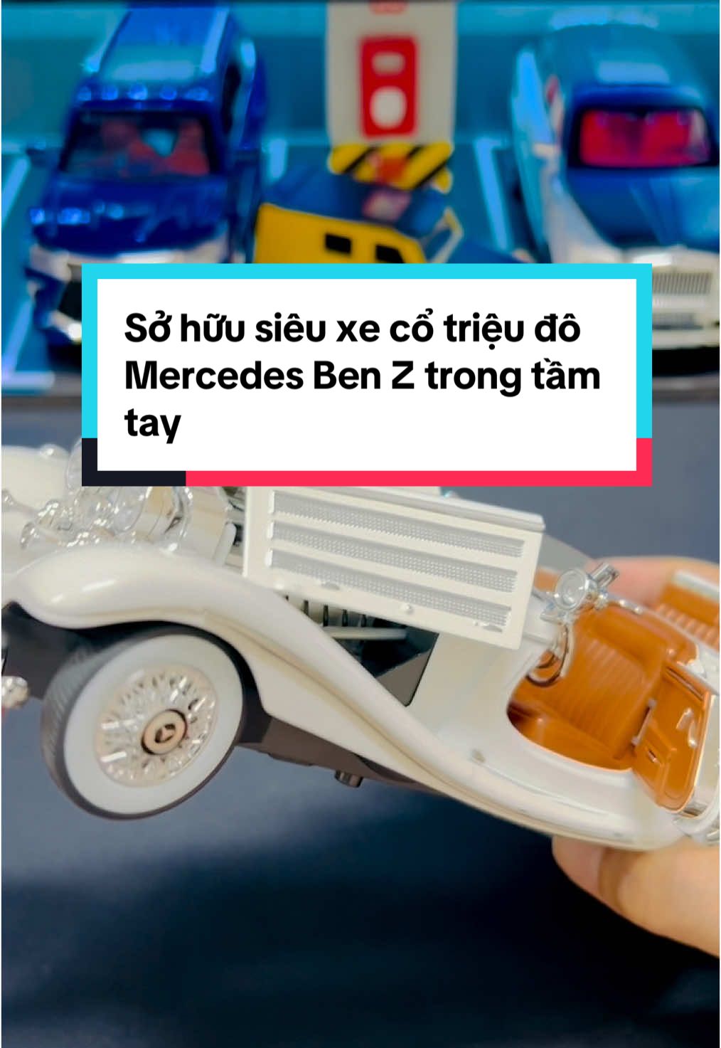 Mang cả siêu xe cổ triệu đô về nhà chỉ với vài trăm ngàn! Mercedes-Benz 500K tỉ lệ 1:24 – tinh xảo đến từng chi tiết, sang trọng đến từng góc nhìn. Bạn chọn màu trắng thanh lịch hay đen huyền bí? #xemohinh #mercedes500K #sieuxeco #mohinhoto #carlover #decor #phongkhachdep #oto #mohinhtrungbay #tiktokmuanhanh