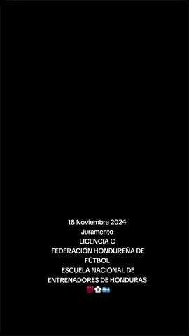 Licencia C #futbol⚽️  #honduras🇭🇳 