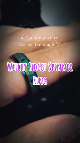 literally obsessed with this ring rn 🌙✨ it spins so smooth + gives me total witchy vibes. kinda like a spell you can wear on your finger 🔮🪄 obsessed is an understatement. @FLORIDECO JEWELRY  #fidget #fidgetring #spinnerring #anxietyring #rings  * Sales, coupons, & offers are limited time only and can change at any time