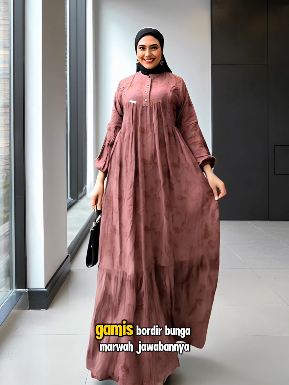 GAMIS BORDIR BUNGA MARWA BY NUMNUM STORE  #cuanmaksimal #DijaminCUAN #cuantanpabatas #gamismurahberkualitas #OOTDMuslimah 