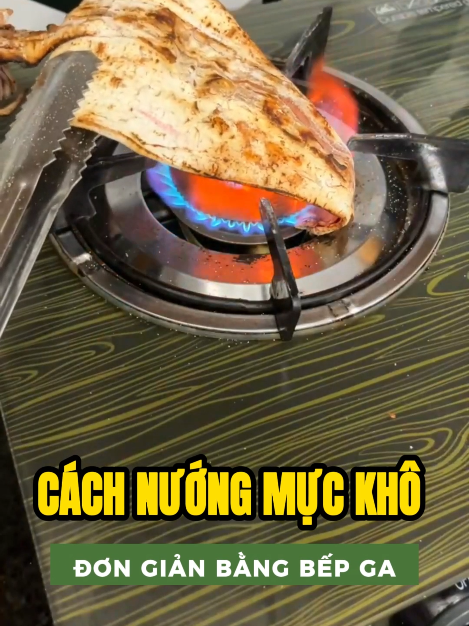 Cách nướng mực khô đơn giản bằng bếp gas  #Phamlong #haisanphamlong #haisanchuan