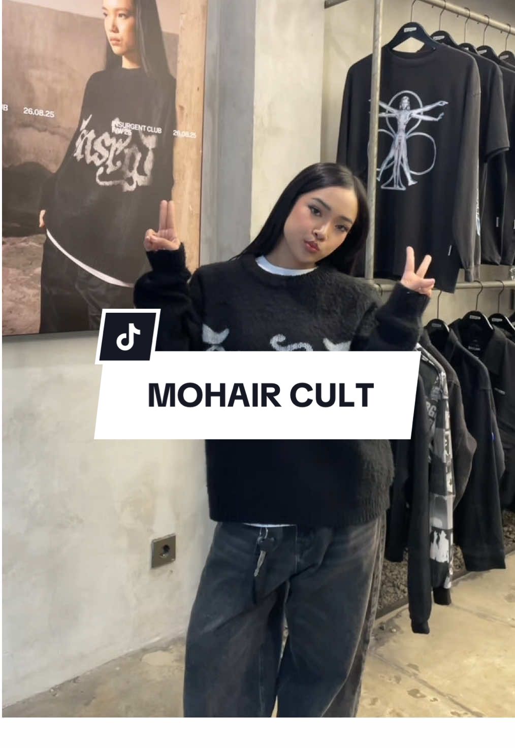 OOTD lo stuck di jeans + kaos doang? Saatnya coba Black Cult Mohair + Black Connected Sling Bag biar effort dikit 😮‍💨  #insurgentclub #reccomendation #promoseruweekend #fyp #paydaysale 