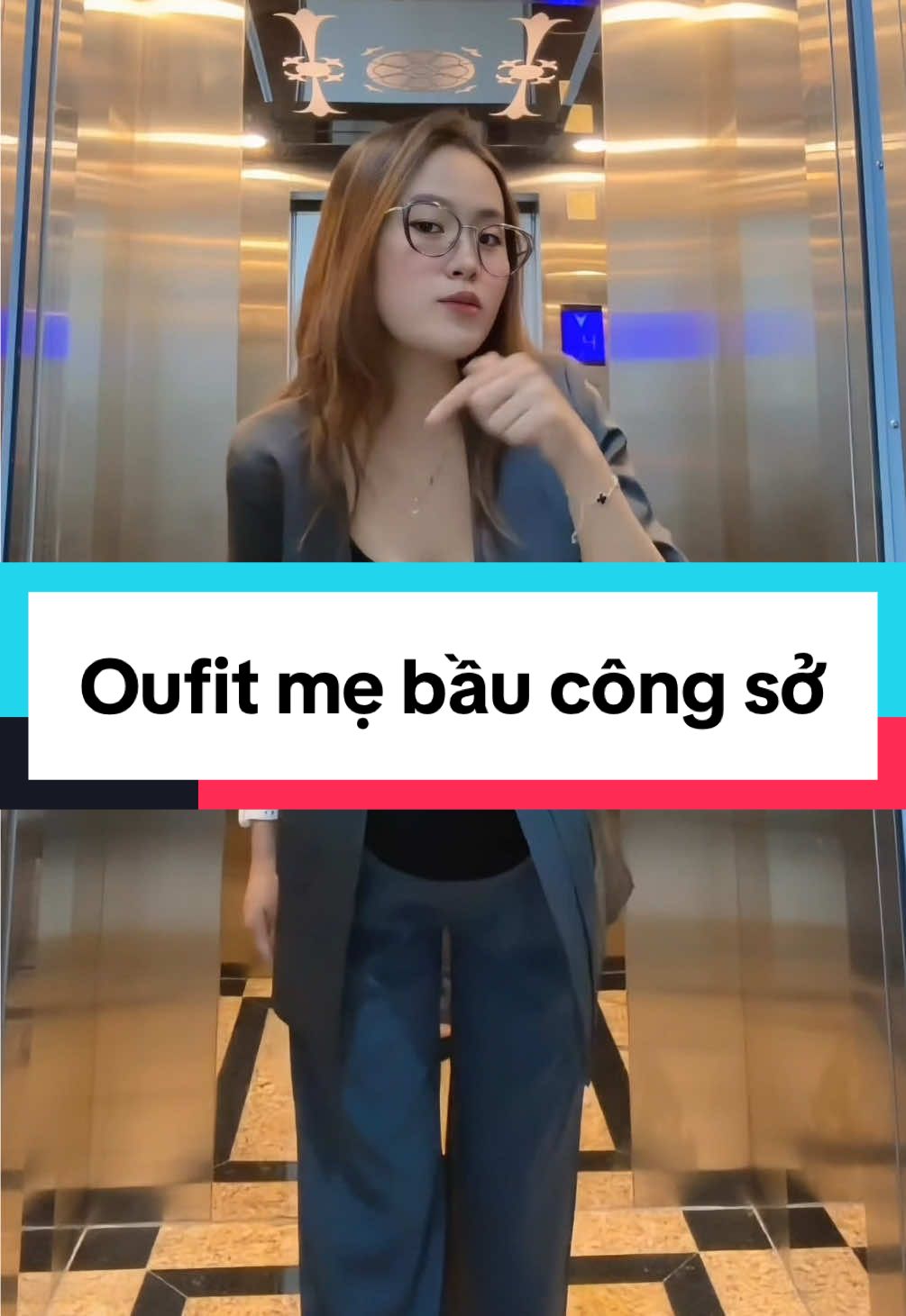 Bầu bì đi làm không biết mặc gì thì các mom tham khảo oufit của em nha 🥰 quần bầu suông mix với 1 chiếc áo blazer ra dáng mẹ bầu có gu luôn ạ ✅  #quanbau #quanbausuong #congso #mebau #myoutfit 