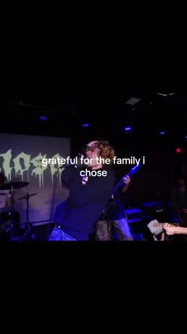 the scene has always felt so welcoming and im grateful for the people ive been able to meet this year. everyone is so supportive of my band and i love all the people around me. i was in a really dark place when i joined the scene and im happy to say that as cringe as it is, these people really saved me