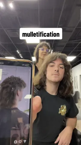 easy mulletification  there is no way anyone can say this mullet cut is not a glow up. 🙅🏻i wont be hearing it.