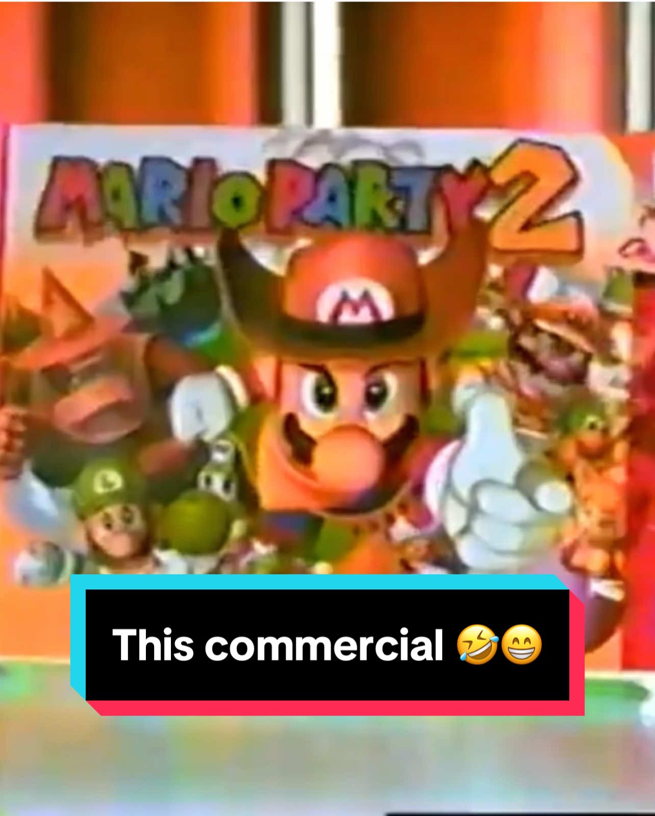 Of course they allow the pizza guy to come in. This commercial lmao. #fyp #marioparty2 #comedy #funny 