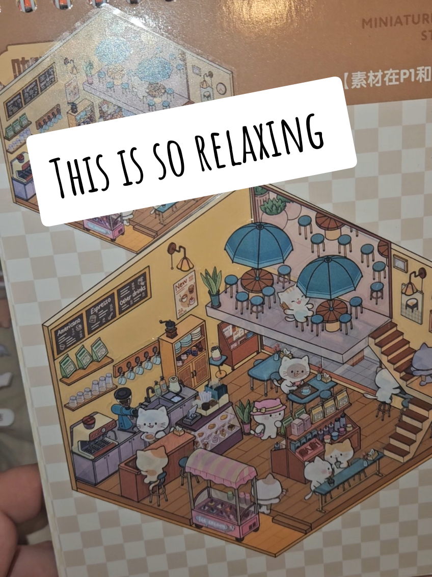 This kept me so focused and kept my phone out of my hands for so long. Just a quiet activity that wasn't screen time. I low key cabt wait to do more when my kids fall asleep. #mini3dstickerbook #3dstickers #stickeractivity #bedtimeactivity 