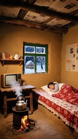 simple cozy outside snowfall #cozy #foru #fyp 