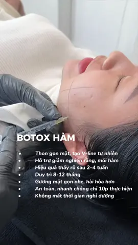 Cứu tinh cho mấy bạn mặt to, hàm to muốn Vline hơn nè  #botox #lamdep 
