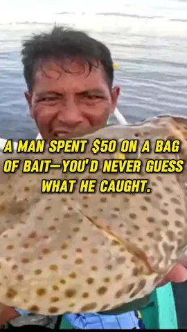 A man spent $50 on a bag of bait -you’d never guess what he caught#usa #fyp #foryou #tiktok #fishing #fun 