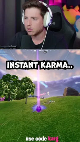 Instant karma never fails.. 🥲 #fortnite #fortniteclips #usecodekarg #EpicPartner #kargeaux 