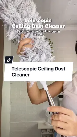 Dust remover na abot hanggang 280cm 😍 #dustcleaner #telescopicdustremover #extendableduster #cleaningtool 
