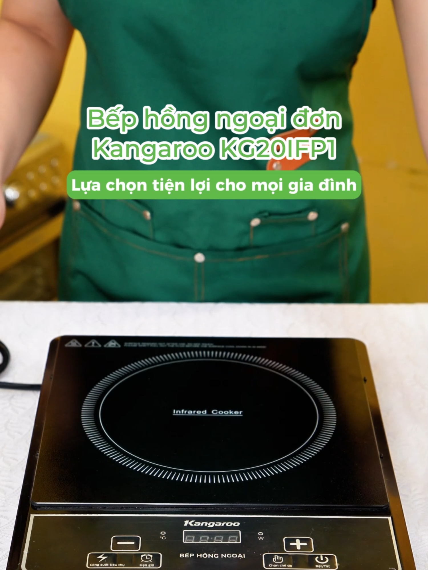 Bếp hồng ngoại đơn Kangaroo KG20IFP1 #kangaroo #KG20IFP1 #bephongngoaidon #danang #2000w