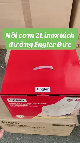 Nồi cơm inox 2L Tách đường Engler Đức - siêu phẩm nồi cơm 12 chức năng nấu cơm có cháy ròn phù hợp 5-7 người #engler #noicomtachduong #noicominox2l #noicomdiendanang #noicomduc 