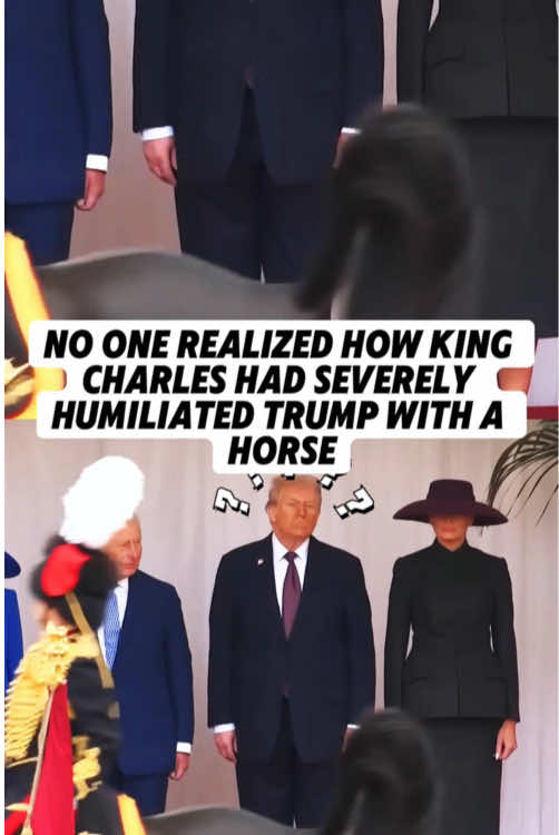 Have you noticed the horse’s behavior? #fyp #foryoupage #tiktok #trump #kingcharles #celebrity 