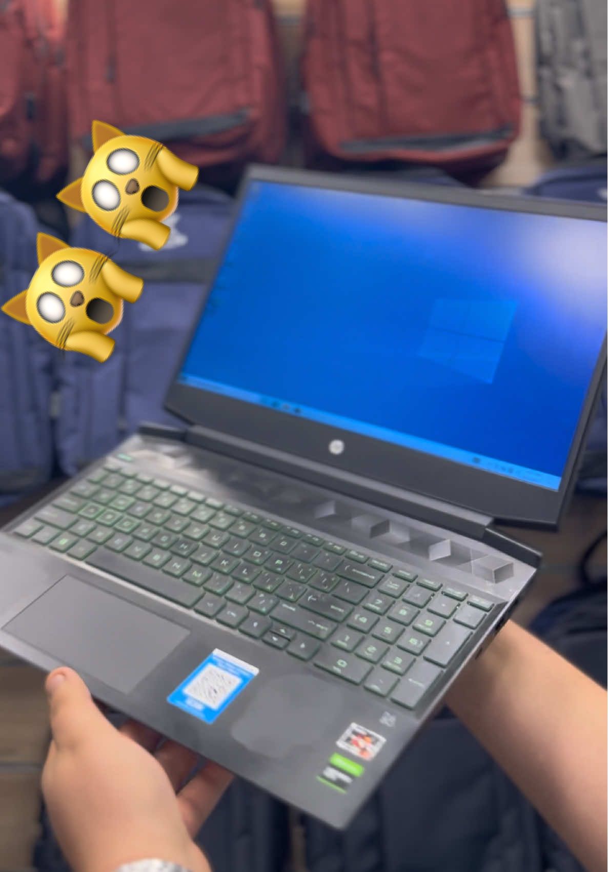 Hp gaming Laptop 💻  Ryzen  Ram 16 Ssd 512 Hdd 500 Gtx 1650 4 giga  Amd 512 Screen 15.6 ips FHD Rgb #monaimz #foryou #explore #لابتوب #hp 