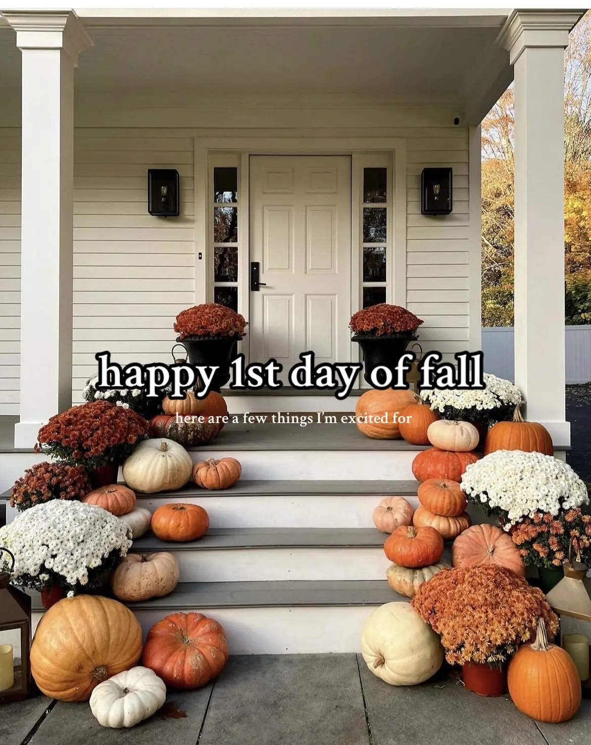 It’s the first day of fall! Here are a few things I’m excited for this cozy season! So excited to decorate my whole house for fall. #creatorsearchinsights #fallinspo #falldecor #fall2025 #fallaesthetic 