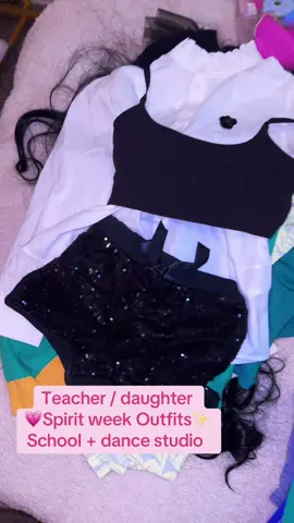 Replying to @The Teach spirit week ootd for the week for school and dance! Mama stays ready 👏🏾✨👩🏽‍🏫👧🏾😂💗 #meme #dressup #schoollife #teachersoftiktok #momlife 