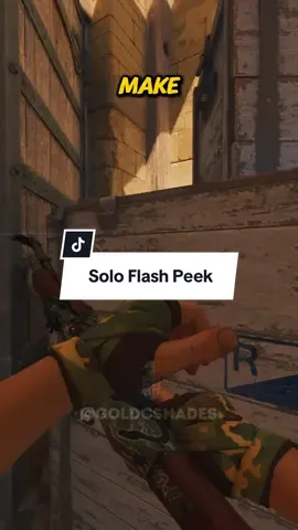 SOLO FLASH PEEK ON DUST 2 #COUNTERSTRIKE #CS2 