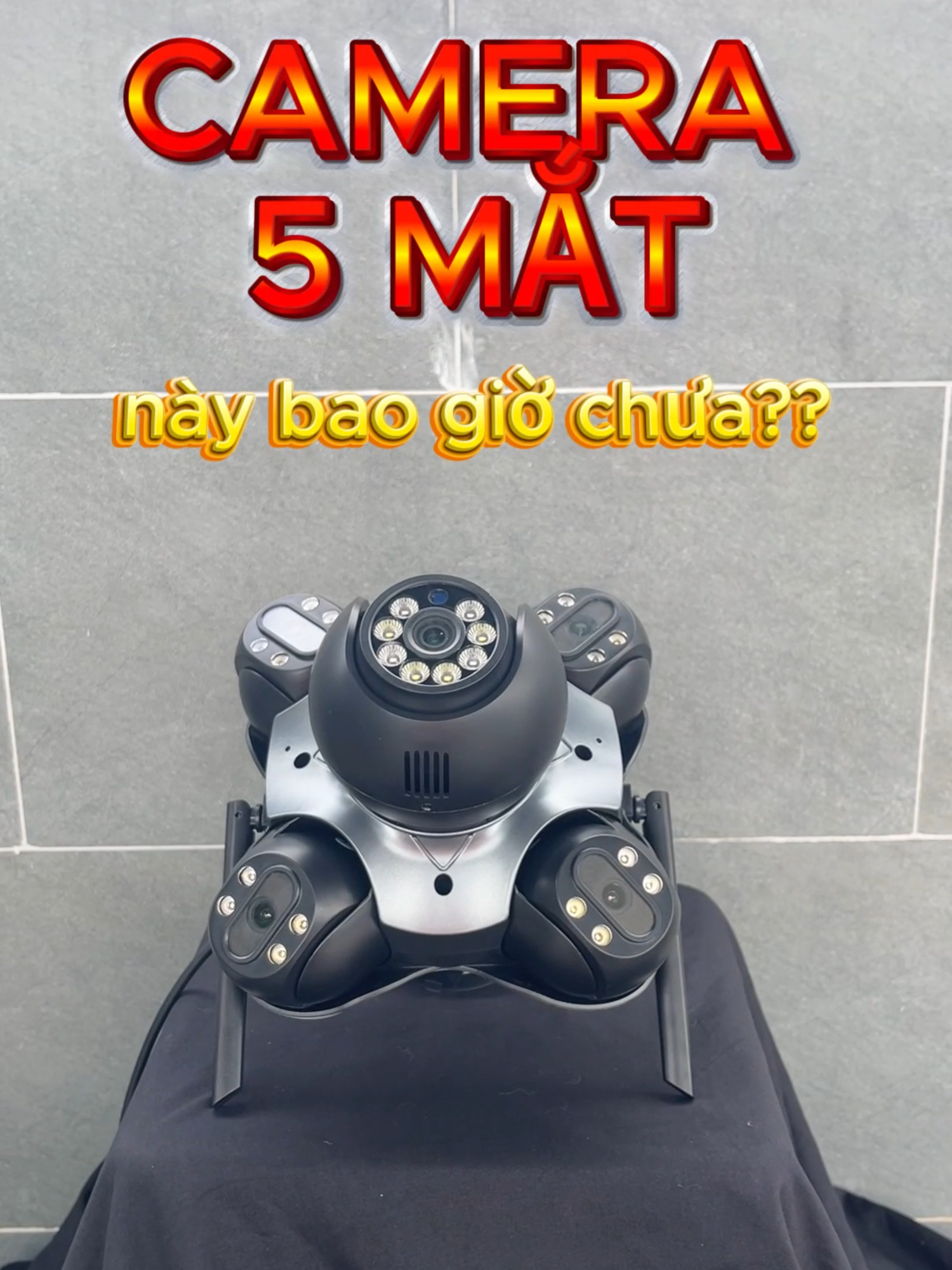 Camera 4 mắt xoay 4 hướng là xưa rồi,thấy camera 5 mắt xoay này bao giờ chưa ?? #camerabiettuot #camerawifi #camerachongtrom #camera5mat #cameraanninh #cameraquansat