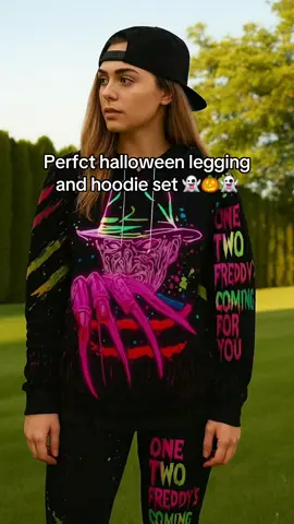 Halloween Hoodie and Legging Set #halloweenlegging #tiktokshop #oogieboogie #halloween 