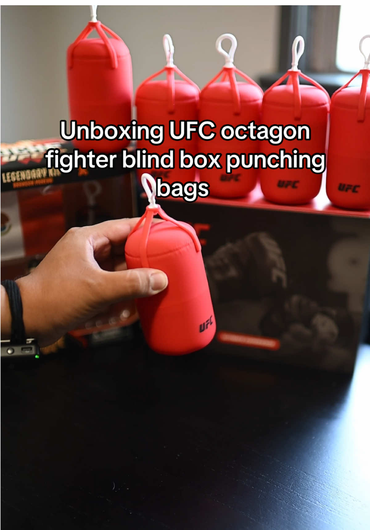 Unboxing @UFC octagon fighter blind box punching bags. Today we have Islam Mackachev #UFC #asmr #asmrsounds #unboxing #asmrvideo @PMI_Toys 