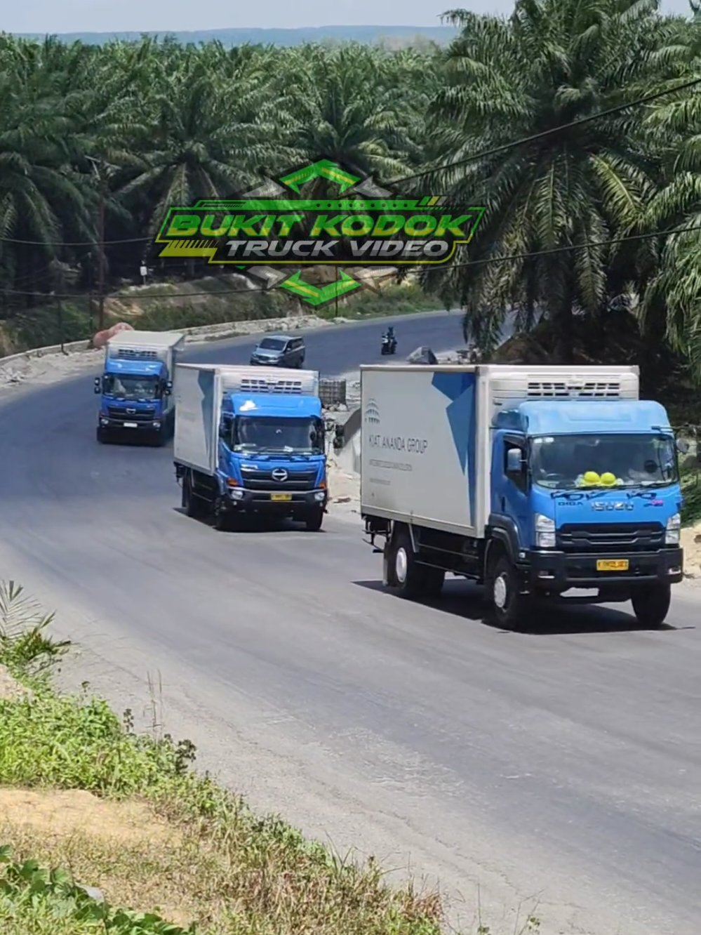 Pasukan Truk Kiat Ananda Grup Melintasi Bukit kodok #bukitkodok #bukitkodoktruckvideo #kiatanandagroup 
