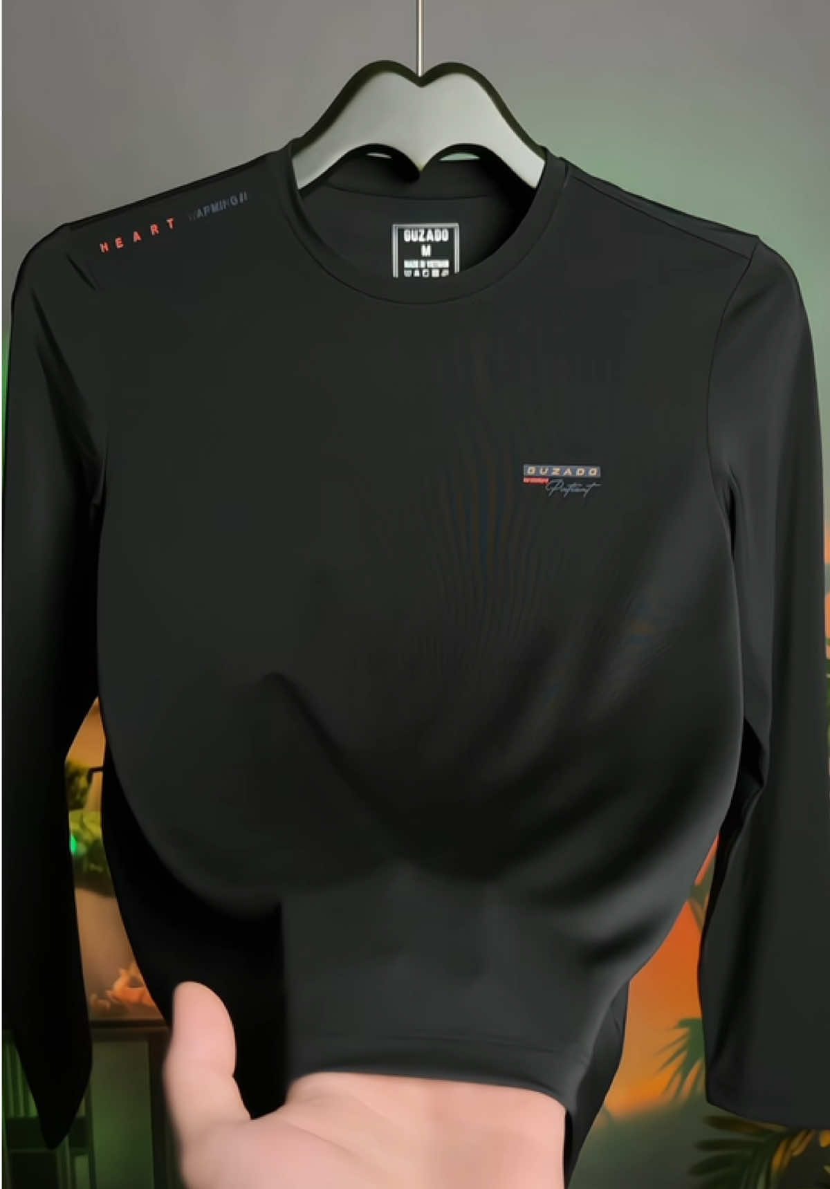 Áo Thun Dài Tay Sport GUZADO Áo Giữ Nhiệt Cổ Tròn Vải Thun Công Nghệ Heatech #aothun #aogiunhiet #aothudong #thoitrangnam #xuhuong 