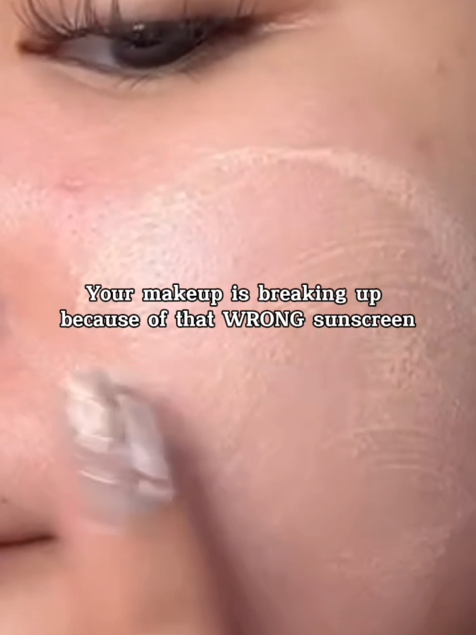 Your makeup will thank you! This sunscreen acts as the perfect primer, creating a smooth and protected base for a flawless finish that lasts all day. skinever. #skineverskincare #vcsunscreen #brighteningsunscreen