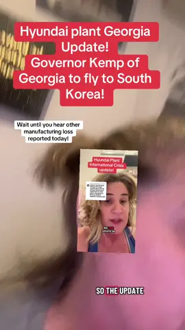 Update on the Georgia plant Hyundai raid! #hyundai #plant #georgia #southkorean #raid 
