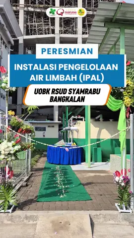 Hai Sahabat SYAMRABU, berikut vidio Peresmian IPAL (Instalasi Pengelolaan Air Limbah) di UOBK RSUD SYAMRABU Bangkalan, IPAL berfungsi memastikan bahwa air limbah yang dibuang telah bebas dari bahan berbahaya yang bisa mencemari sumber air alami 🤗