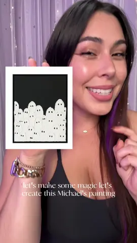 Re-creating the viral ghost texture art painting and showing you how to make one yourself! I also have some prints available in my shop to add some texture to your Halloween decor 👻 #textureart #halloweendecor 